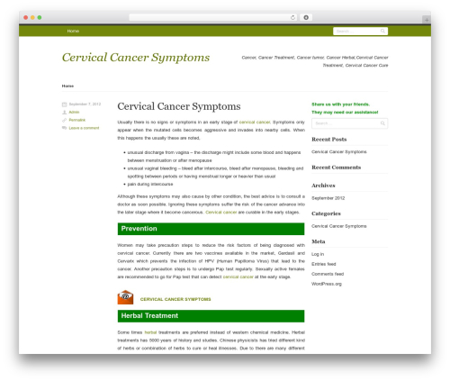 Theme WordPress Rumput Hijau - cervical-cancer-symptoms.herbal-treatment-advisory.com