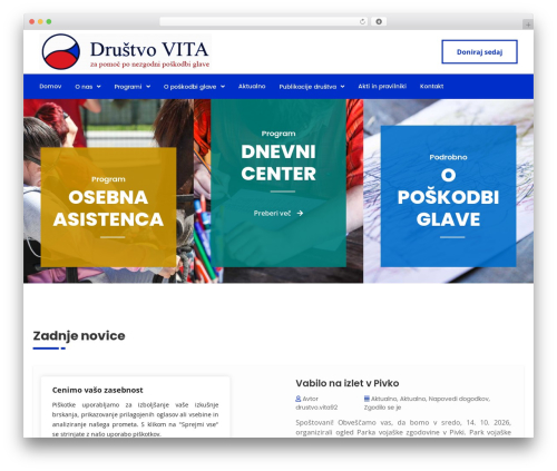 WordPress theme Lifeline2 - vita-poskodba-glave.si