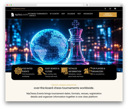 Wp event manager registrations WordPress plugin - mychess.events