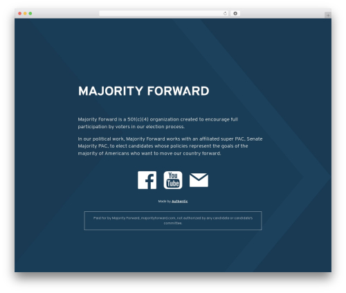 Authentic Theme WP theme - majorityforward.com