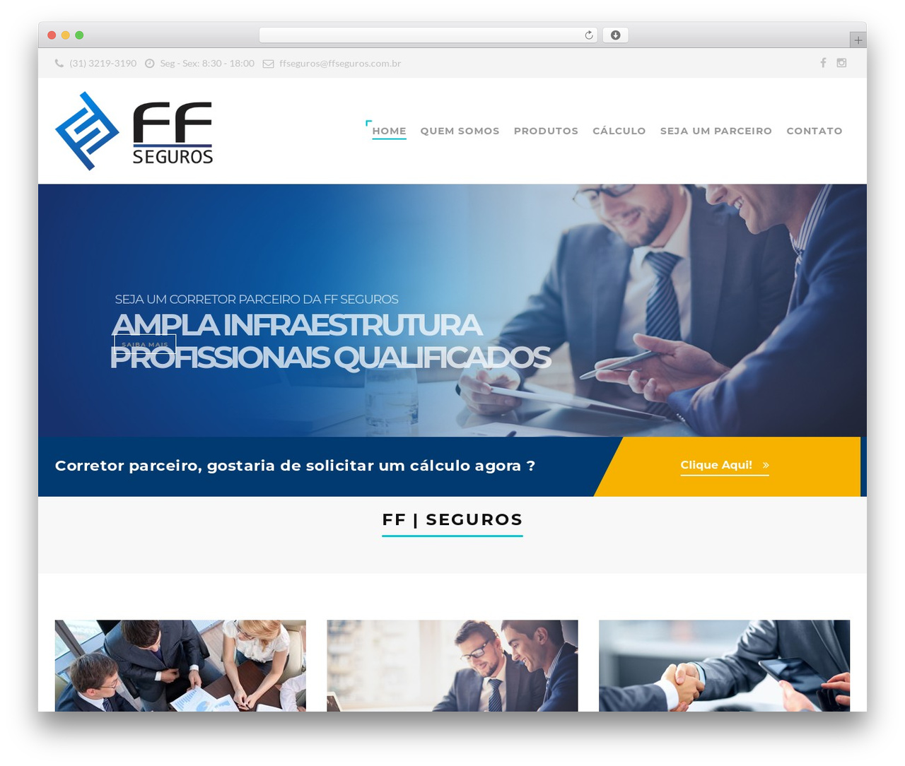 Best WordPress theme TM Structure - ffseguros.com.br