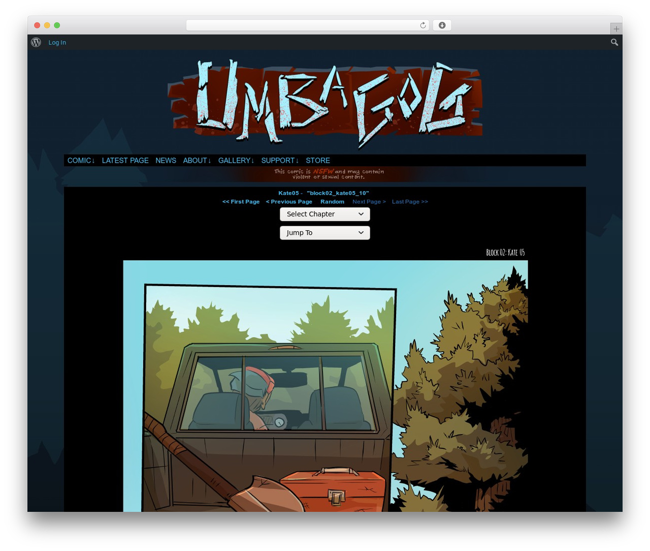 ComicPress top WordPress theme - umbagogcomic.com