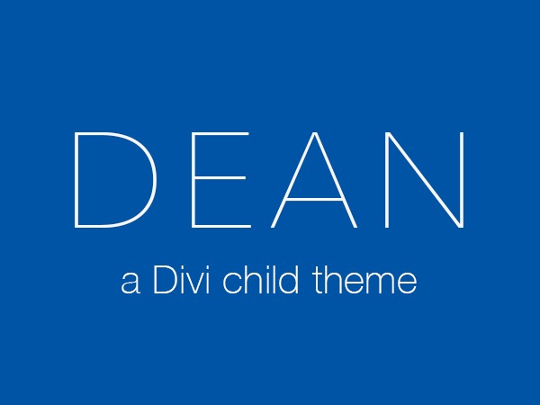 Dean theme WordPress by Dean