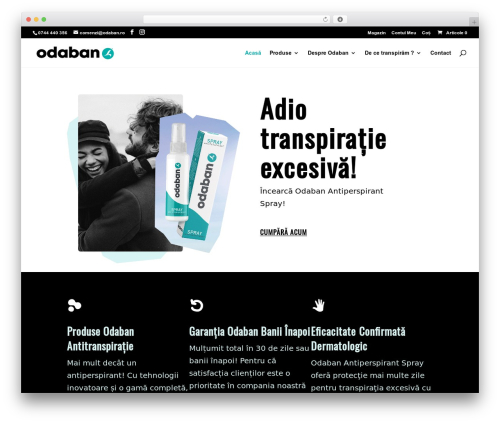 Divi theme WordPress - antiperspirant.ro