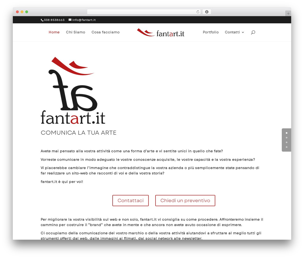 Divi WordPress theme - fantart.it Divi WordPress theme - fantart.it