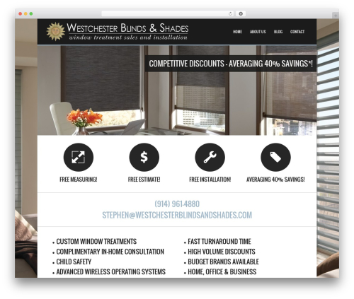 Dysania shortcodes and widgets WordPress plugin - westchesterblindsandshades.com