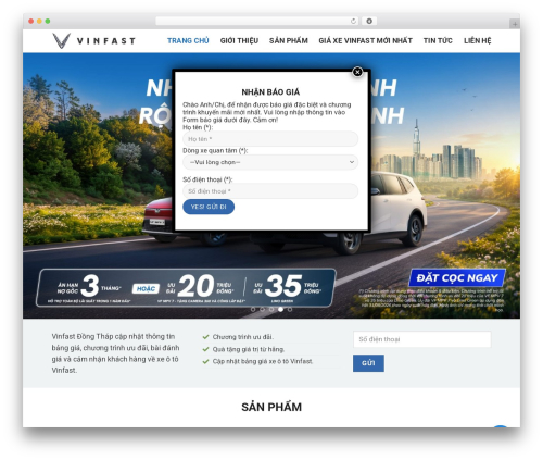 Button chat zalo report sw WordPress plugin - vinfastdongthap.com