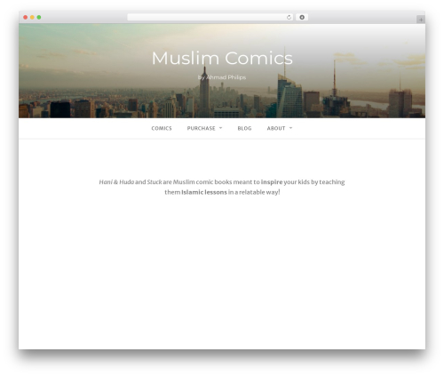 Gateway WordPress theme design - themuslimscomic.com