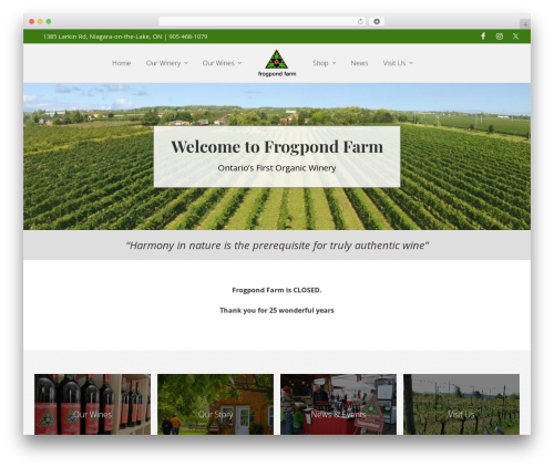 Mai theme engine WordPress plugin - frogpondfarm.ca