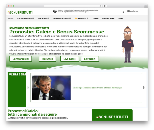 Custom iframe WordPress plugin - bonuspertutti.it