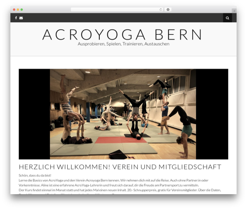 Hendrix WordPress theme design - acroyogabern.ch