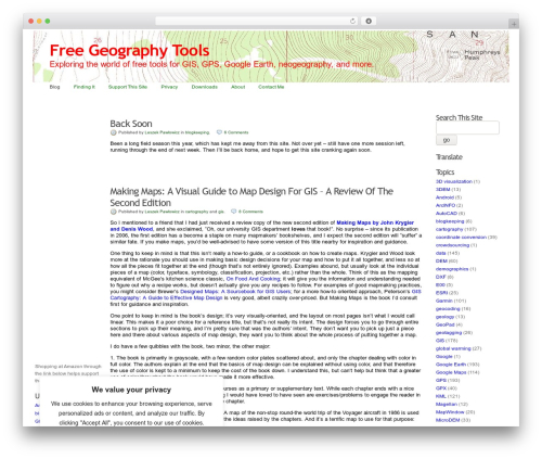 K2 WordPress theme - freegeographytools.com