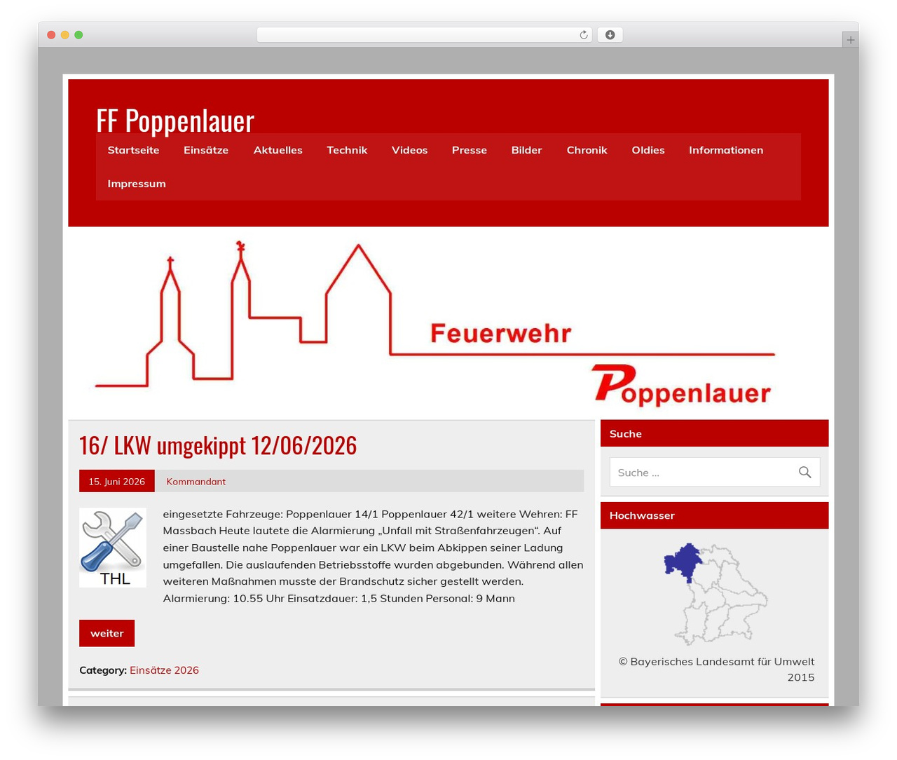 Leeway WordPress theme - ffw-poppenlauer.de