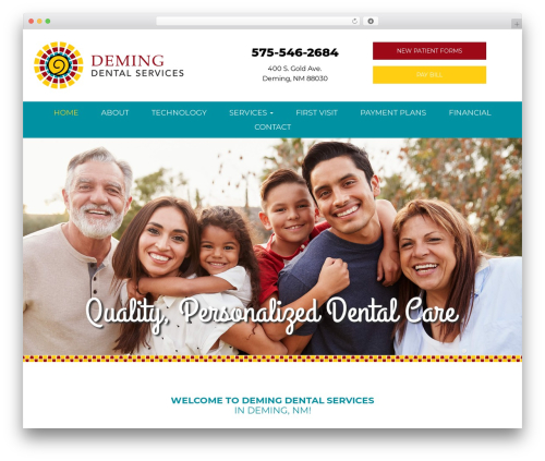 Practice WP theme - demingdentalservices.com