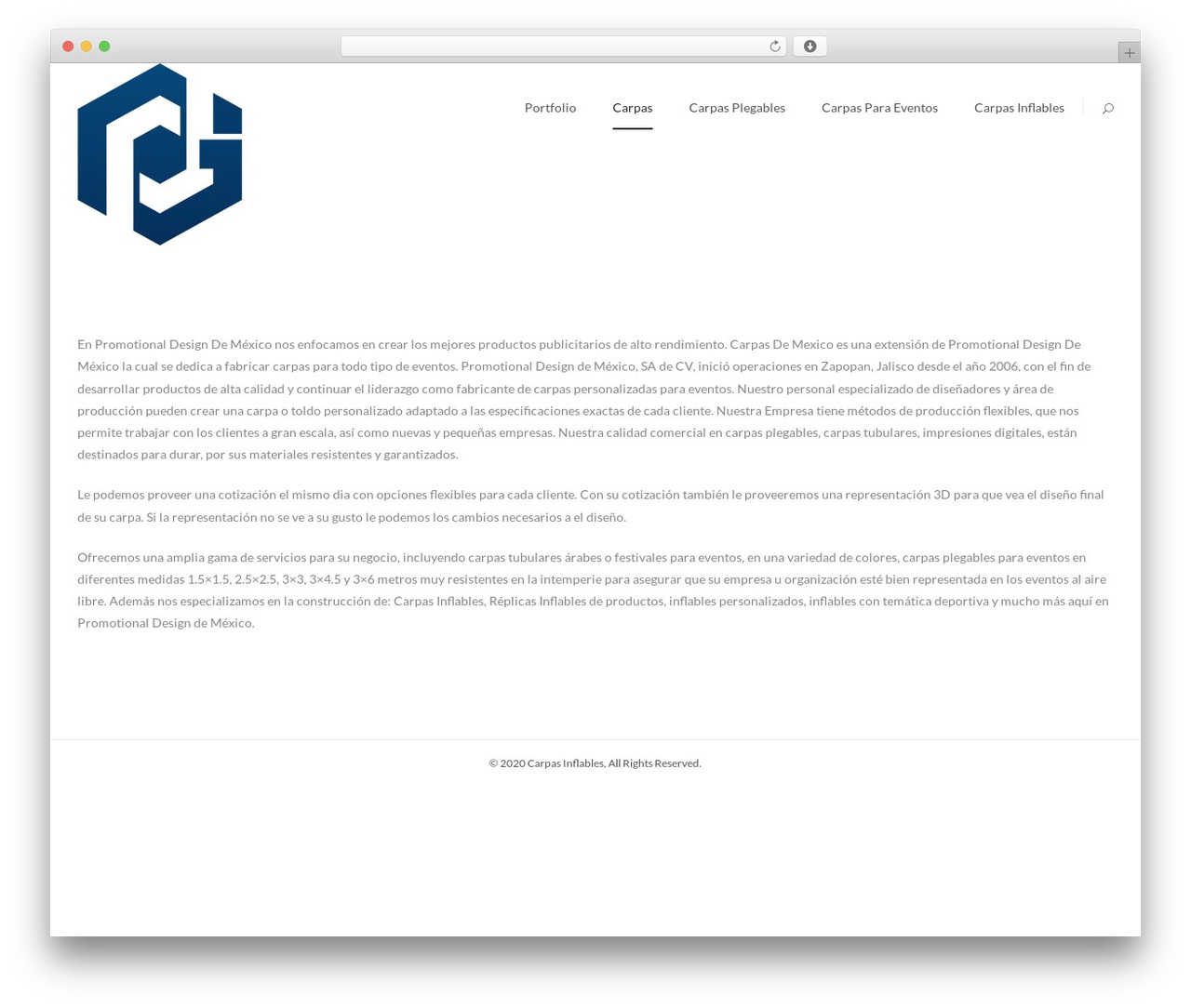 Rigel theme WordPress - carpasinflables.com