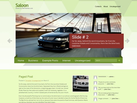 Saloon theme WordPress Saloon theme WordPress