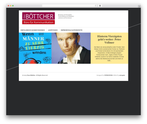 Sight WordPress theme - frauboettcher.de