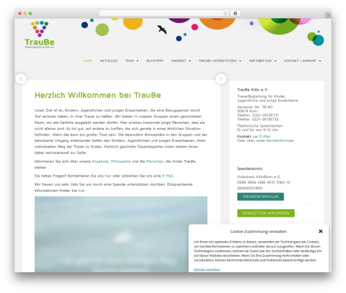 Sparkling WordPress theme - traube-koeln.de