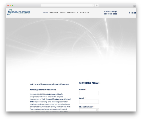 Studius WordPress theme - corpoffices.com