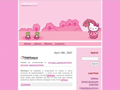 Theme WordPress Hello Kitty Theme WordPress Hello Kitty