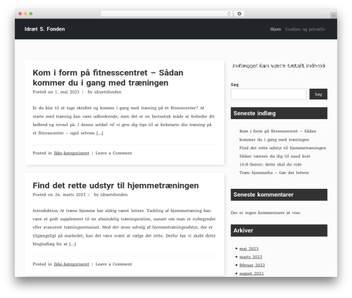TryVary WordPress theme - idraetsfonden.dk