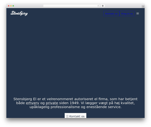 Uncode theme WordPress - stensbjerg.dk