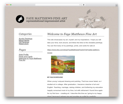 WordPress theme Grace - fayematthews.com