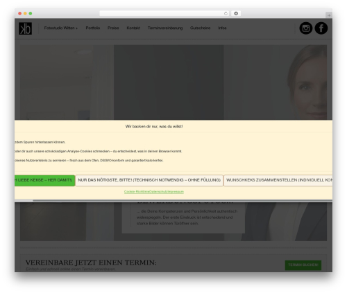 WordPress theme Modelish - fotostudio-witten.de