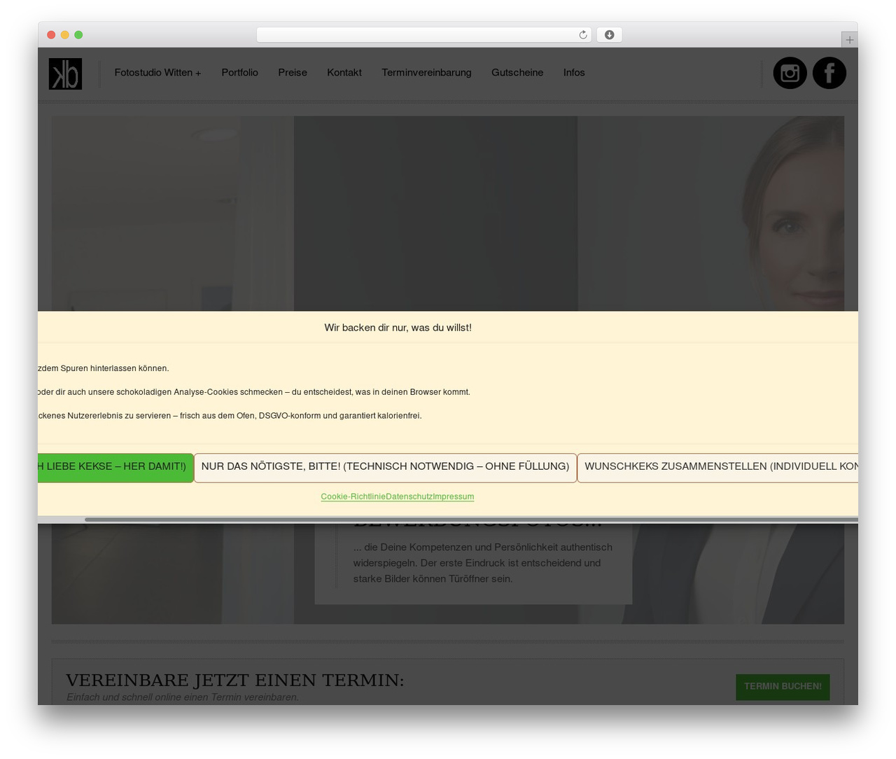 WordPress theme Modelish - fotostudio-witten.de