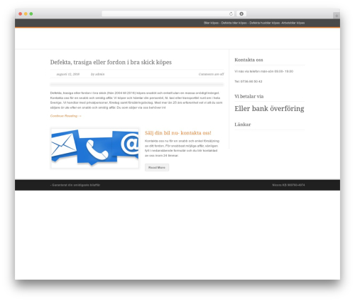 WordPress theme Modernize - mafordon.se