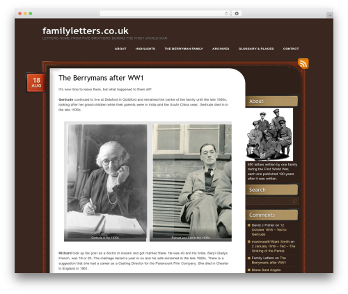 WordPress website theme Choco - WordPress.com - familyletters.co.uk