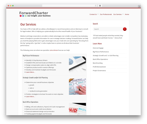 WordPress website theme Radius - forwardcharter.com/site