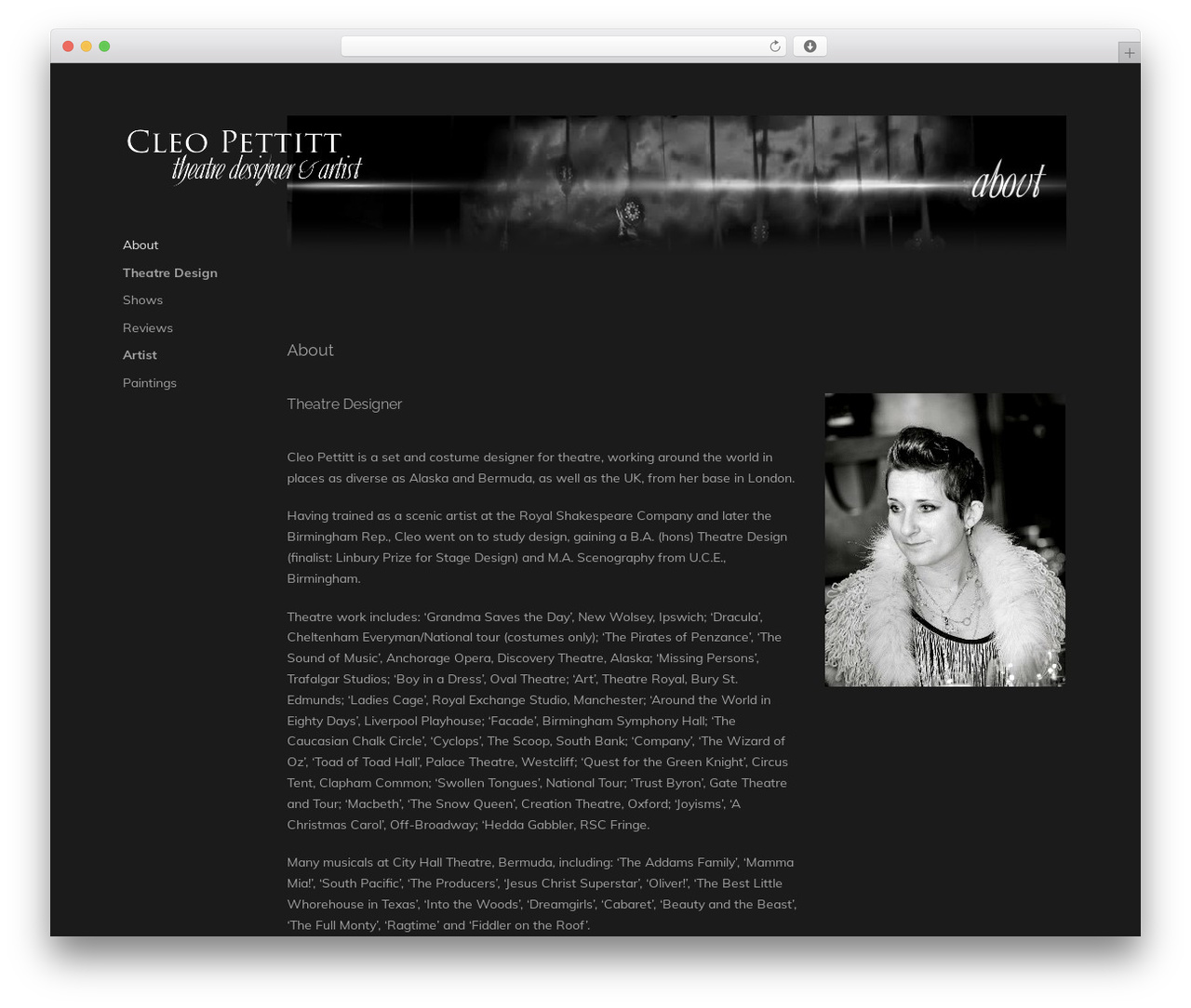 WP theme Reframe Plus - cleopettitt.com