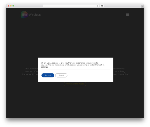 Blu Wireless WordPress theme - bluwireless.com