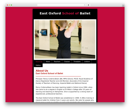 Catalyst premium WordPress theme - eastoxfordballet.co.uk
