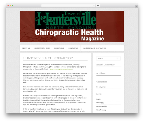 Contango WordPress theme - chiropractorhuntersville.com Contango WordPress theme - chiropractorhuntersville.com