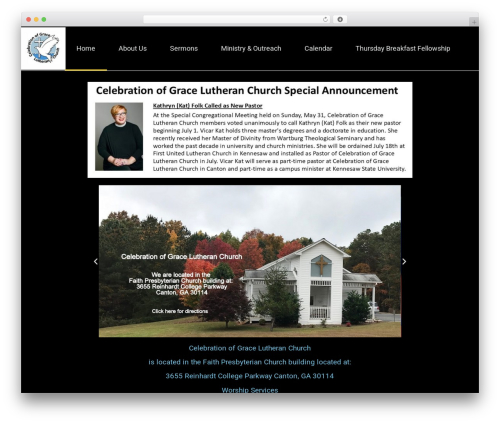 Full Frame WordPress theme - celebrationofgrace.org