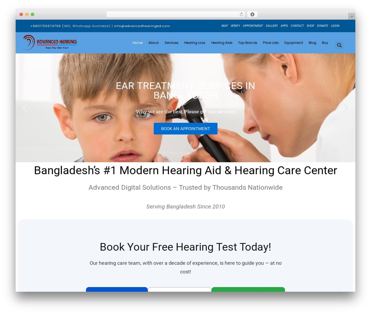 Hello Elementor free WP theme - advancedhearingbd.com