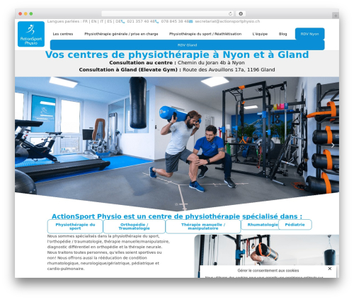 Wp simply cookie WordPress plugin - actionsportphysio.ch
