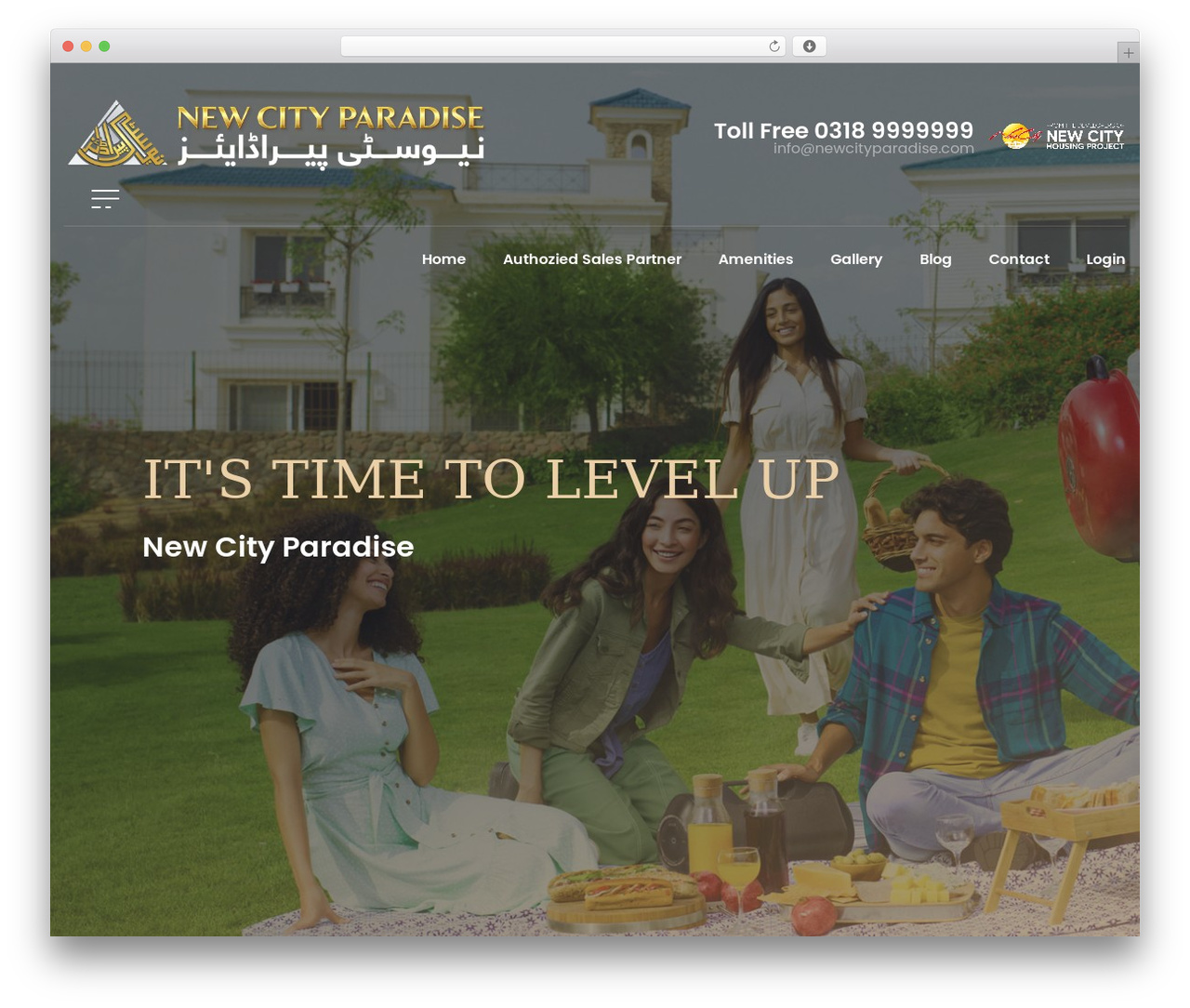 Hompark best WordPress theme - newcityparadise.com