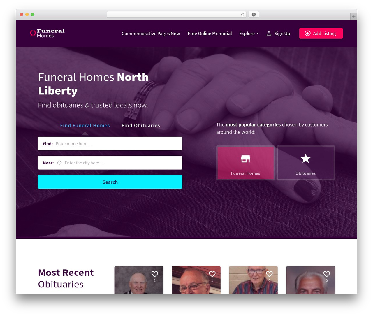 Lisner WordPress theme - all-funeralhomes.com Lisner WordPress theme - all-funeralhomes.com