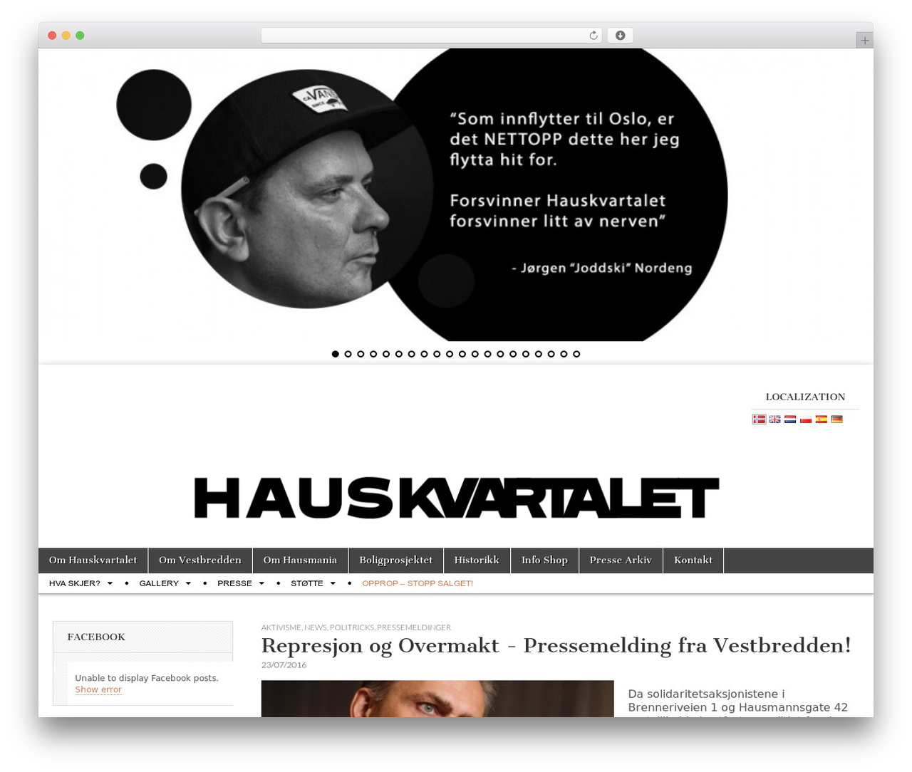 Magazine Basic free WordPress theme - hauskvartalet.org