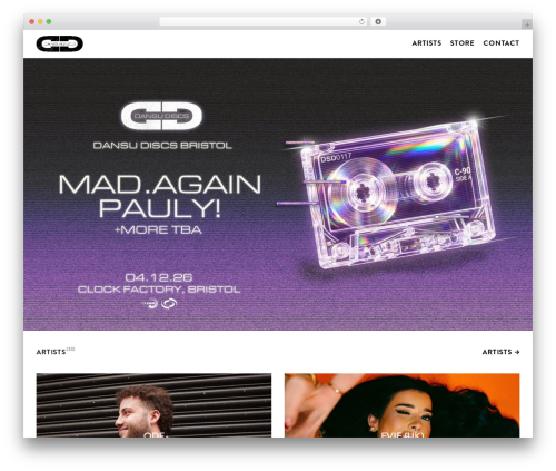 Material Label theme WordPress - dansudiscs.com