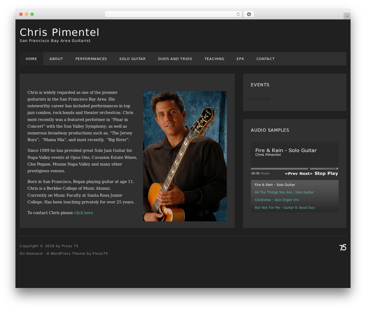 On Demand v4 WordPress theme - chrispimentel.com On Demand v4 WordPress theme - chrispimentel.com