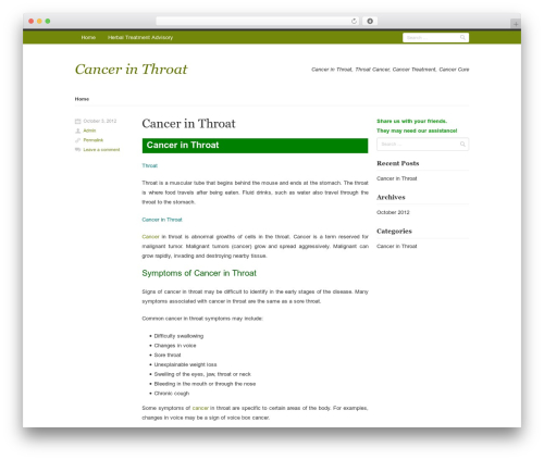 Rumput Hijau WordPress theme - cancer-throat.herbal-treatment-advisory.com