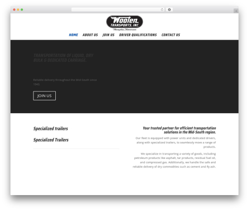 Theme WordPress Divi - wootentransports.com