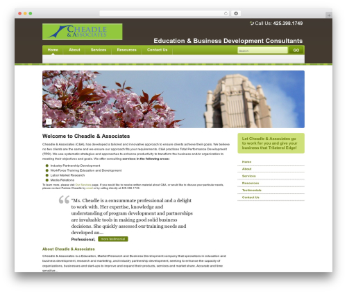 Theme WordPress EcoGreen - cheadleandassociates.org