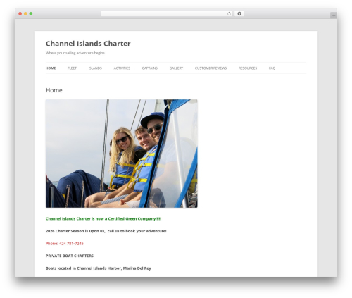 Slider WordPress plugin - channelislandscharter.com
