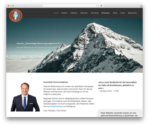 Web-Elements 15.6.2 best WordPress theme - verein91.ch