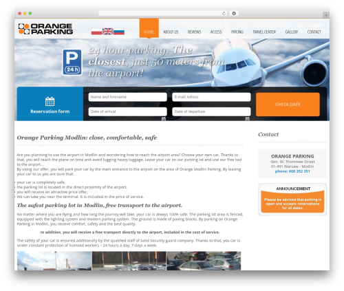 Wecare WordPress theme - eng.modlinparking.pl